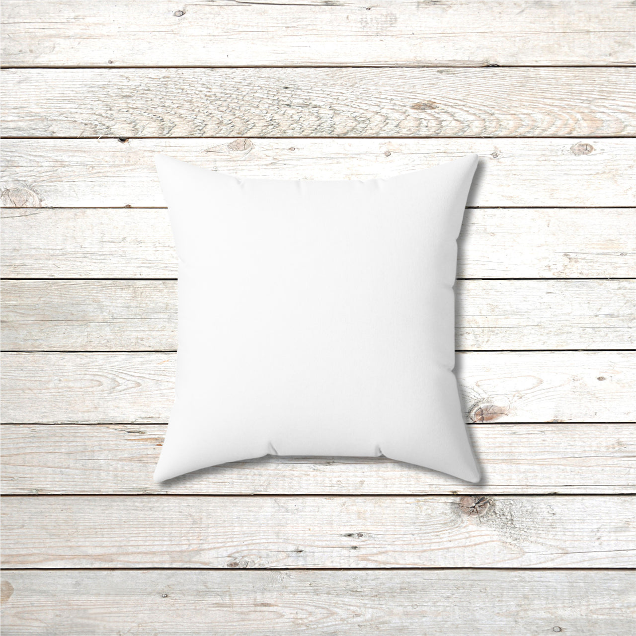 Reversible Throw Pillow, Leap of Faith - White Back