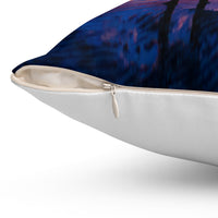 Reversible Throw Pillow, Follow the Father - White Back