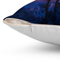 Reversible Throw Pillow, Follow the Father - White Back