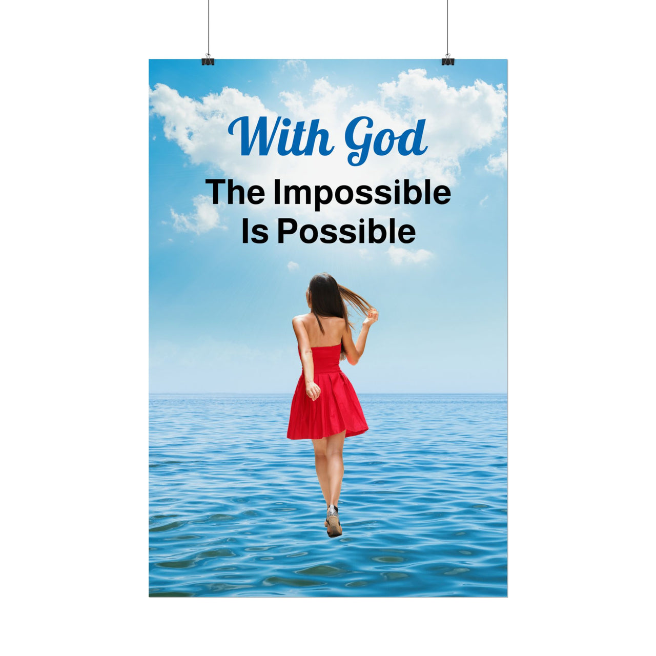Poster, Walk on Water Woman
