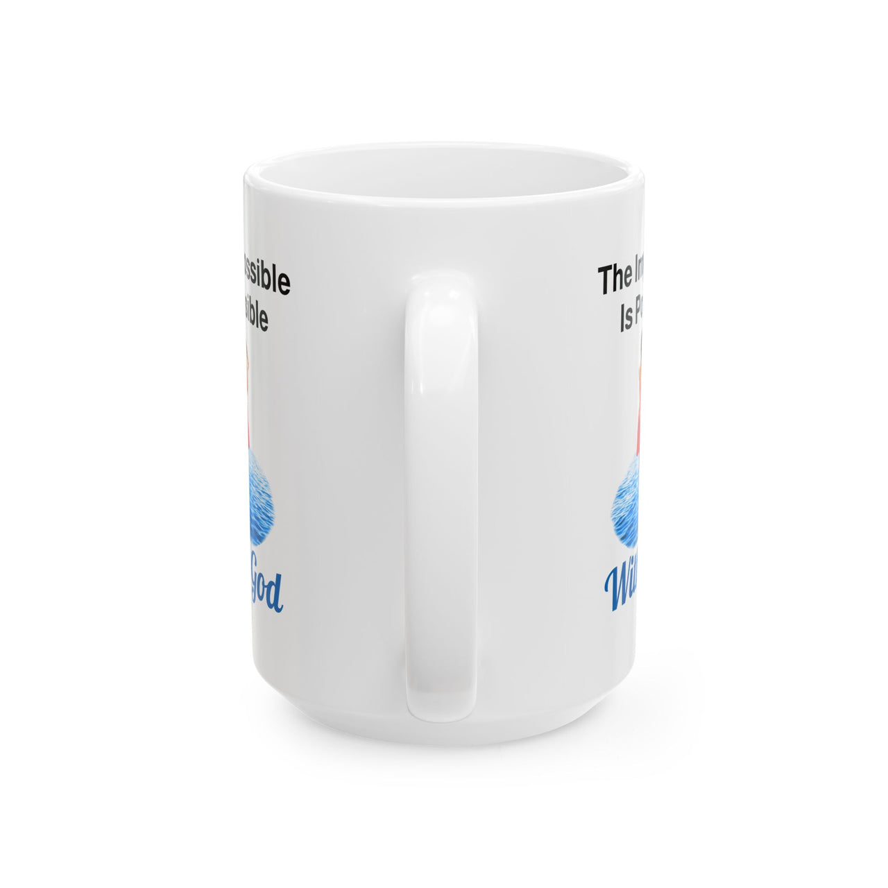 Ceramic Mug (11oz, 15oz), Walk on Water Woman