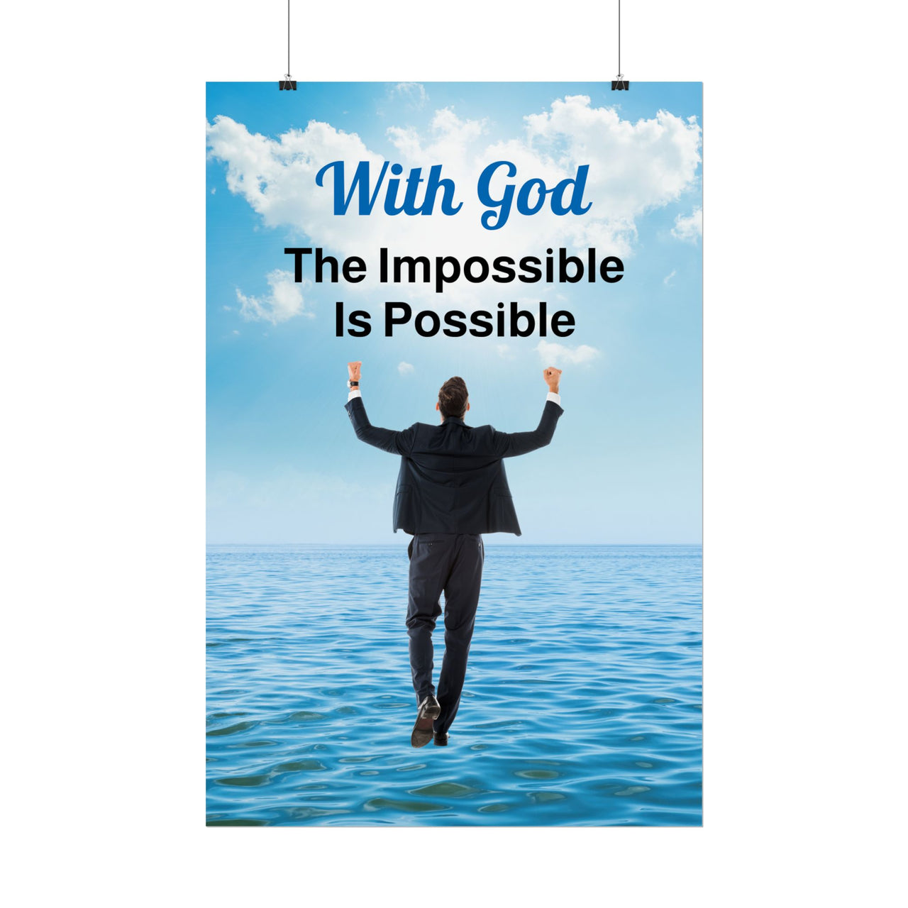 Poster, Walk on Water Man