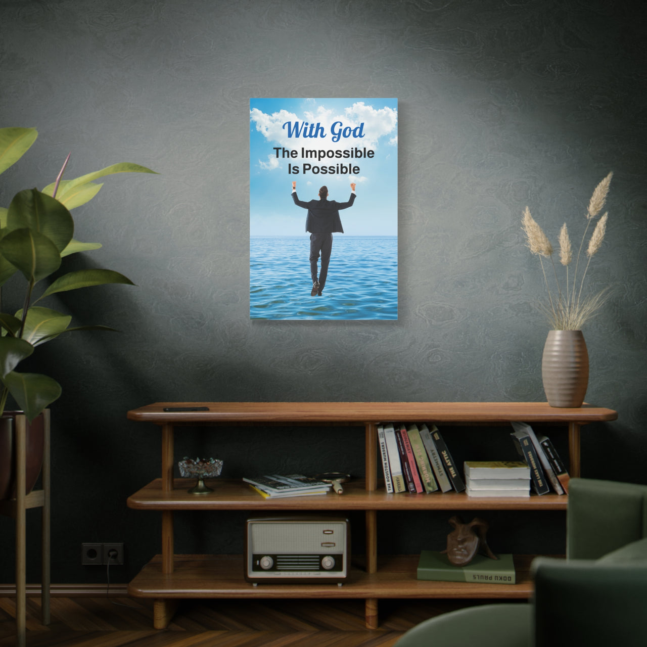 Canvas Wall Art, Walk on Water Man