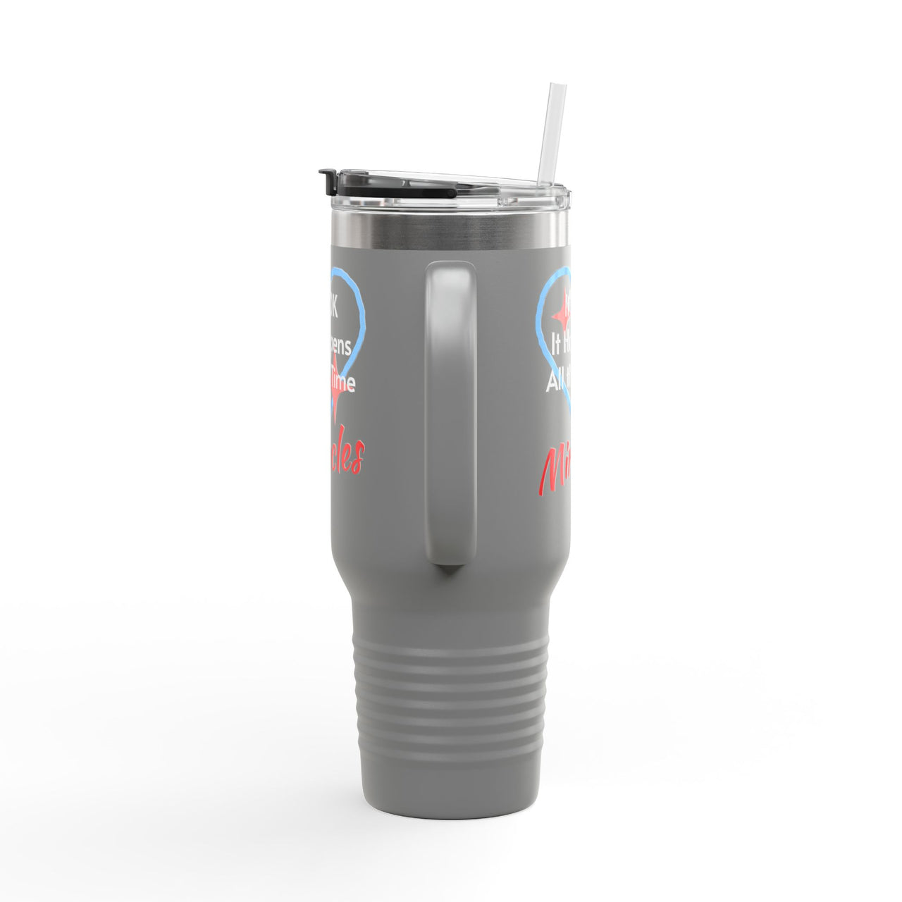 Polar Camel Travel Mug - 40oz Stainless Steel, Miracles Happen