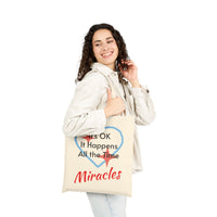 Cotton canvas tote bag with