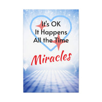Canvas Wall Art, Miracles Happen