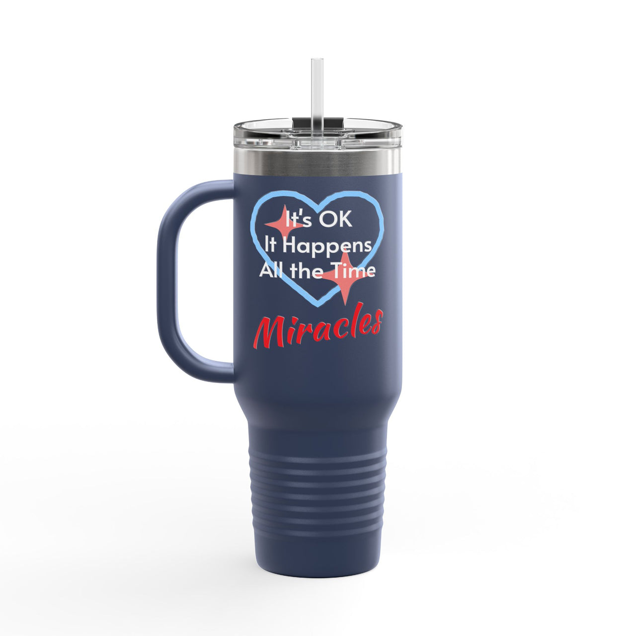 Polar Camel Travel Mug - 40oz Stainless Steel, Miracles Happen