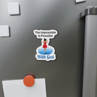 Vinyl die-cut magnet with