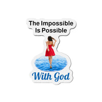 Vinyl die-cut magnet with 
