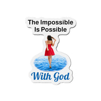 Vinyl die-cut magnet with 