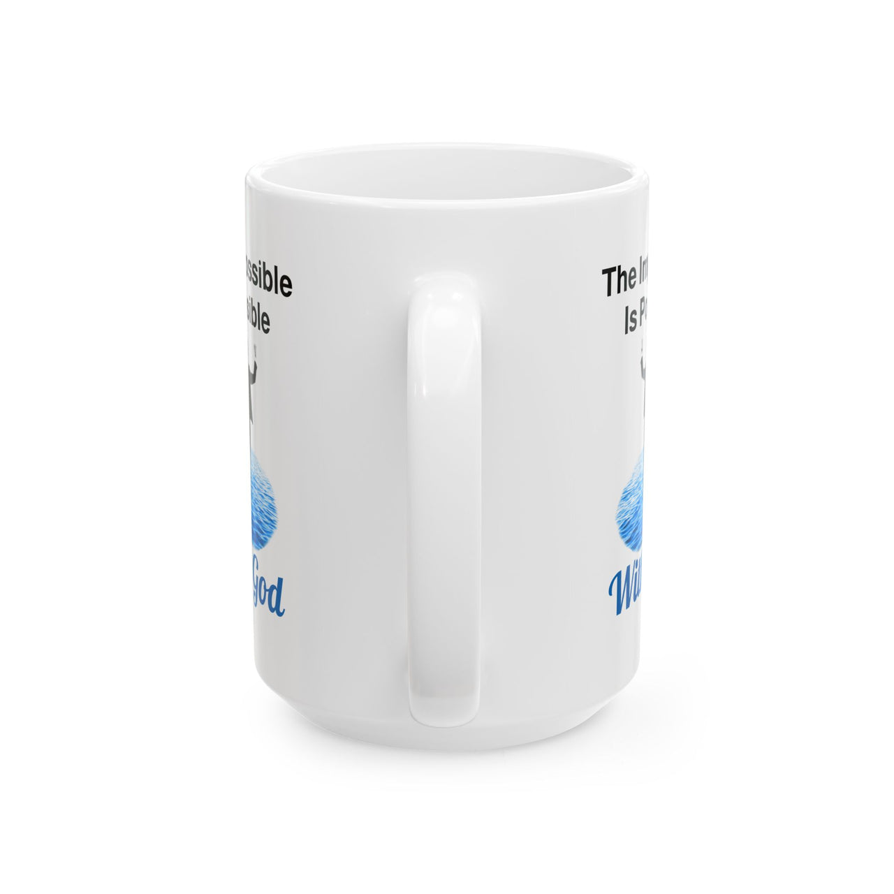Ceramic Mug (11oz, 15oz), Walk on Water Man