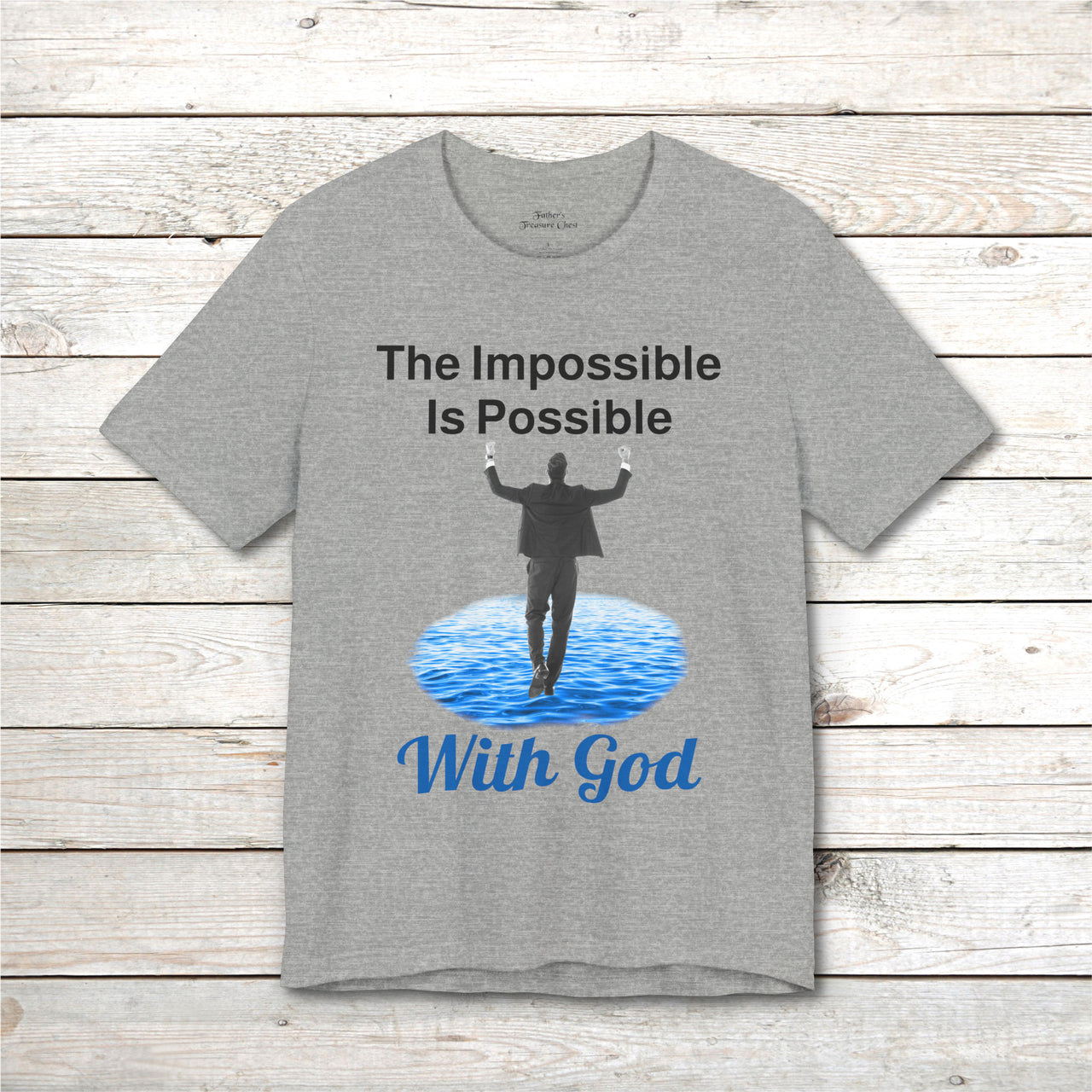 Bella+Canvas Adult Unisex T-Shirt, Walk on Water Man