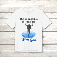 Bella+Canvas Adult Unisex T-Shirt, Walk on Water Man