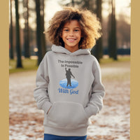 Gildan Youth Unisex Hoodie, Walk on Water Teen
