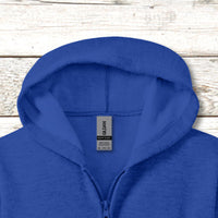 Gildan Youth Unisex Zip-Up Hoodie, Walk on Water Teen (Image on Back)