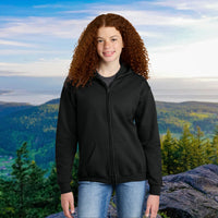 Gildan Youth Unisex Zip-Up Hoodie, Walk on Water Teen (Image on Back)