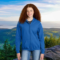 Gildan Youth Unisex Zip-Up Hoodie, Walk on Water Teen (Image on Back)