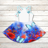 Girl's Sundress Butterfly Garden