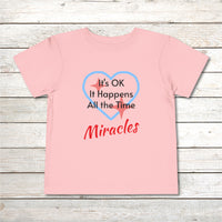 Bella+Canvas Toddler T-Shirt, Miracles Happen