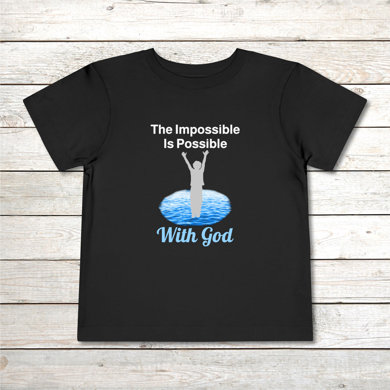 Bella+Canvas Toddler T-Shirt, Walk on Water Toddler
