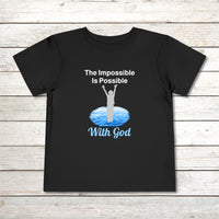 Bella+Canvas Toddler T-Shirt, Walk on Water Toddler
