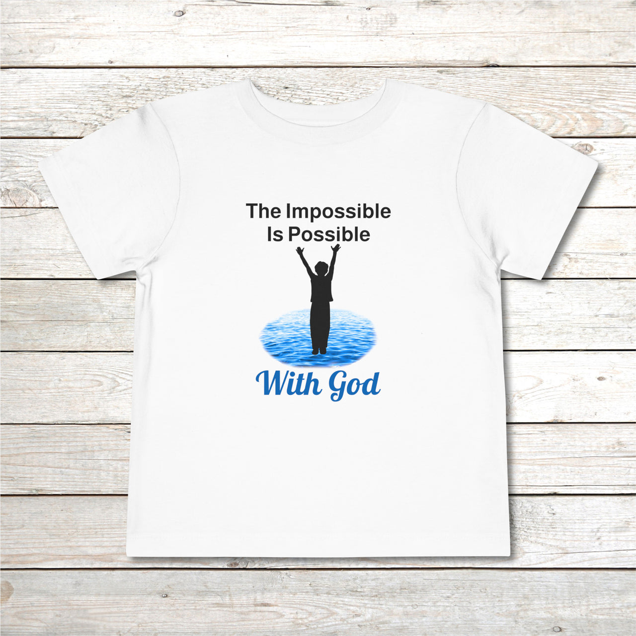 Bella+Canvas Toddler T-Shirt, Walk on Water Toddler