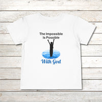 Bella+Canvas Toddler T-Shirt, Walk on Water Toddler