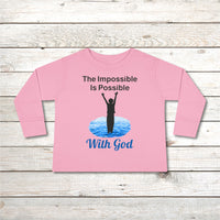 Rabbit Skins Toddler Long-Sleeve T-Shirt, Walk on Water Toddler