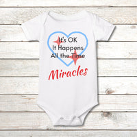 Bella+Canvas Baby Onesie, Miracles Happen