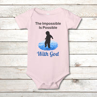 Bella+Canvas Baby Onesie, Walk on Water Baby
