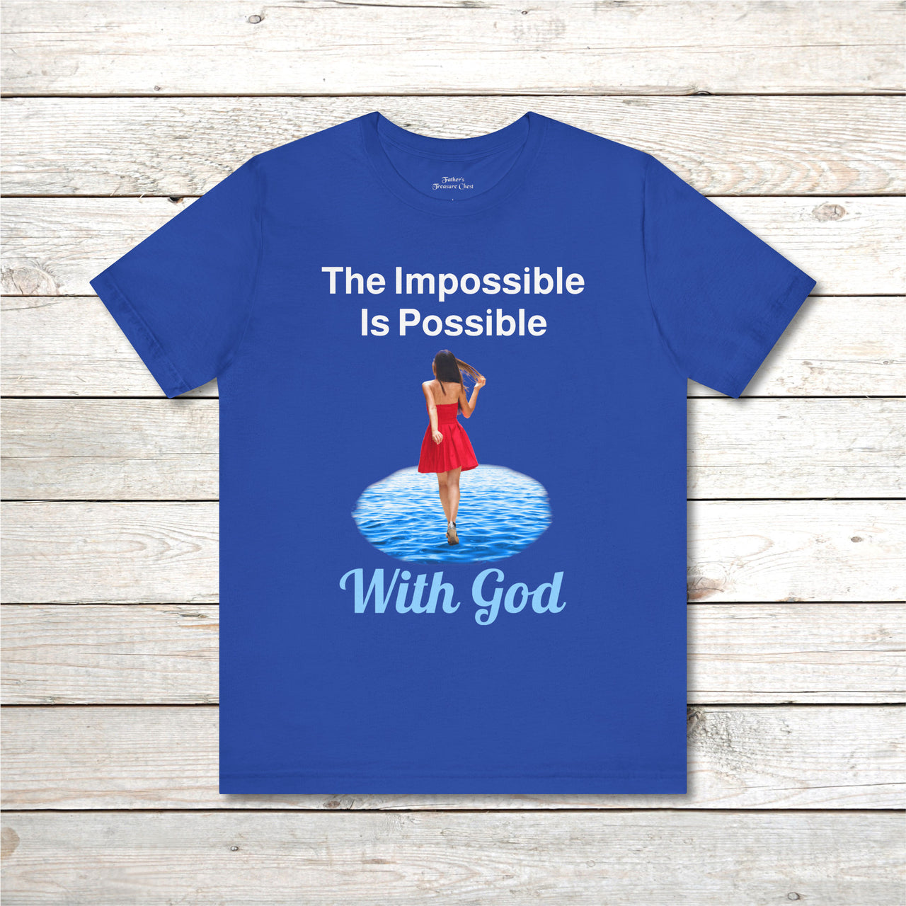 Bella+Canvas Adult Unisex T-Shirt, Walk on Water Woman