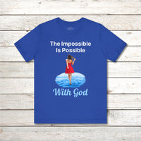 Bella+Canvas Adult Unisex T-Shirt, Walk on Water Woman