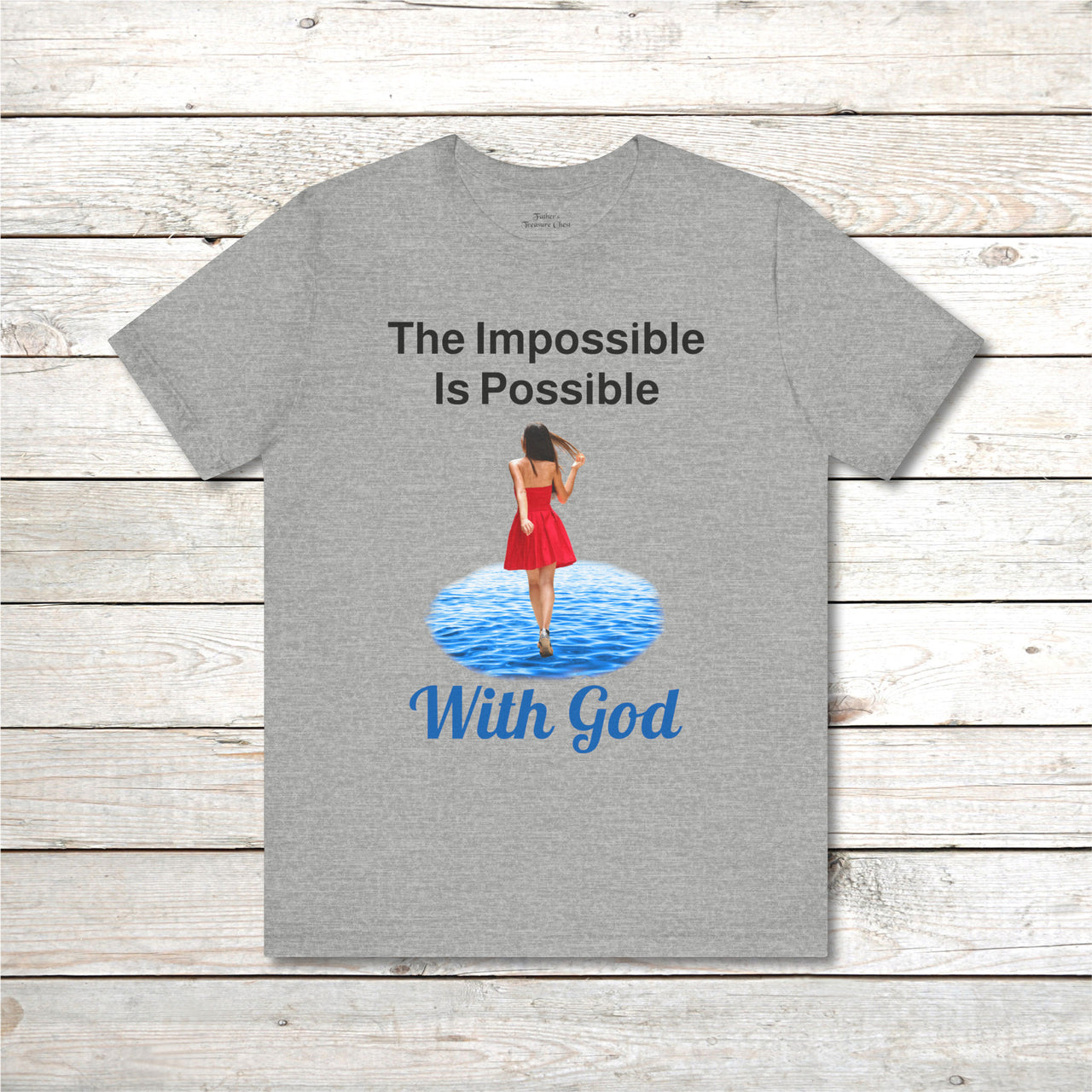 Bella+Canvas Adult Unisex T-Shirt, Walk on Water Woman
