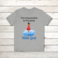 Bella+Canvas Adult Unisex T-Shirt, Walk on Water Woman
