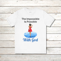 Bella+Canvas Adult Unisex T-Shirt, Walk on Water Woman