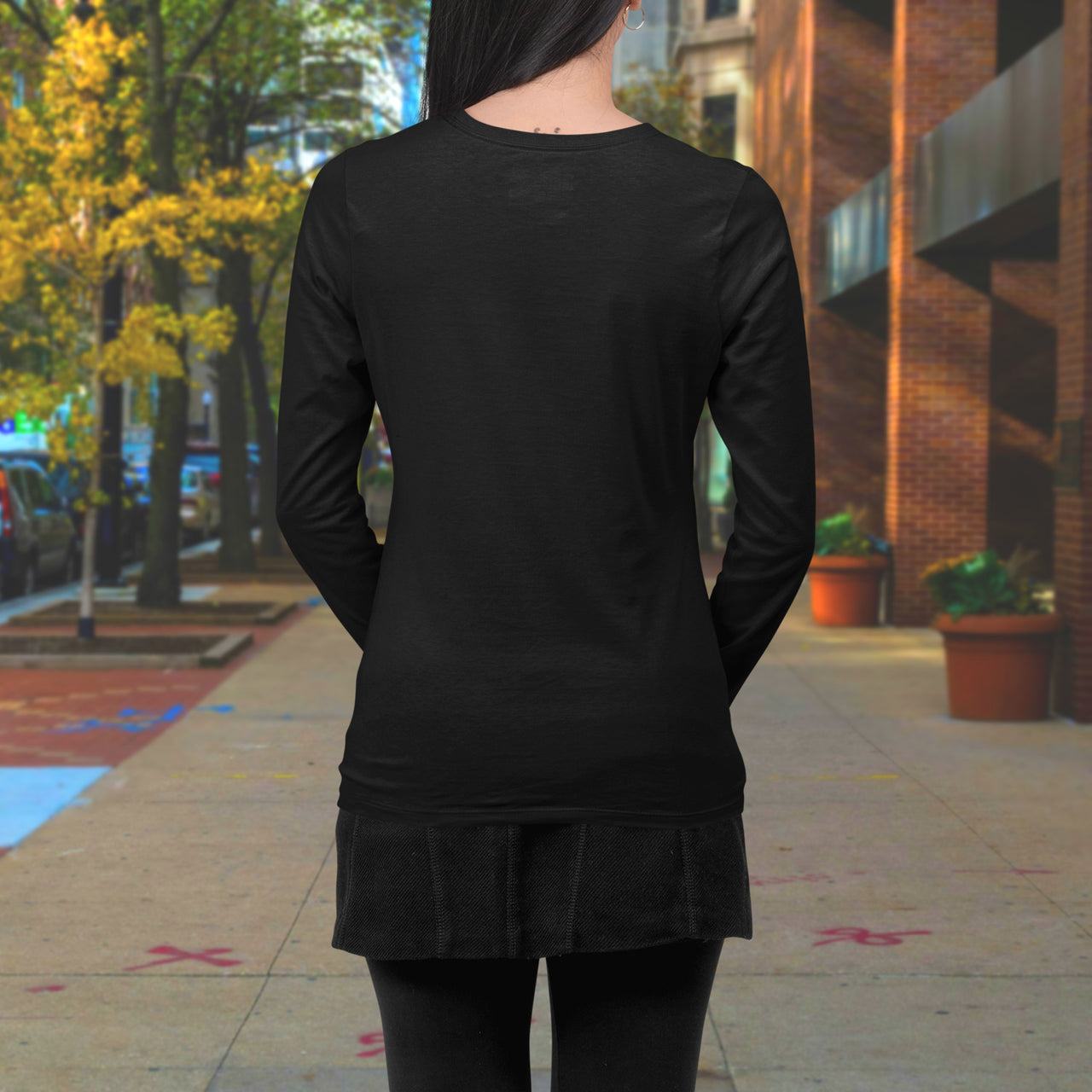 Bella+Canvas Adult Unisex Long-Sleeve T-Shirt, Walk on Water Woman