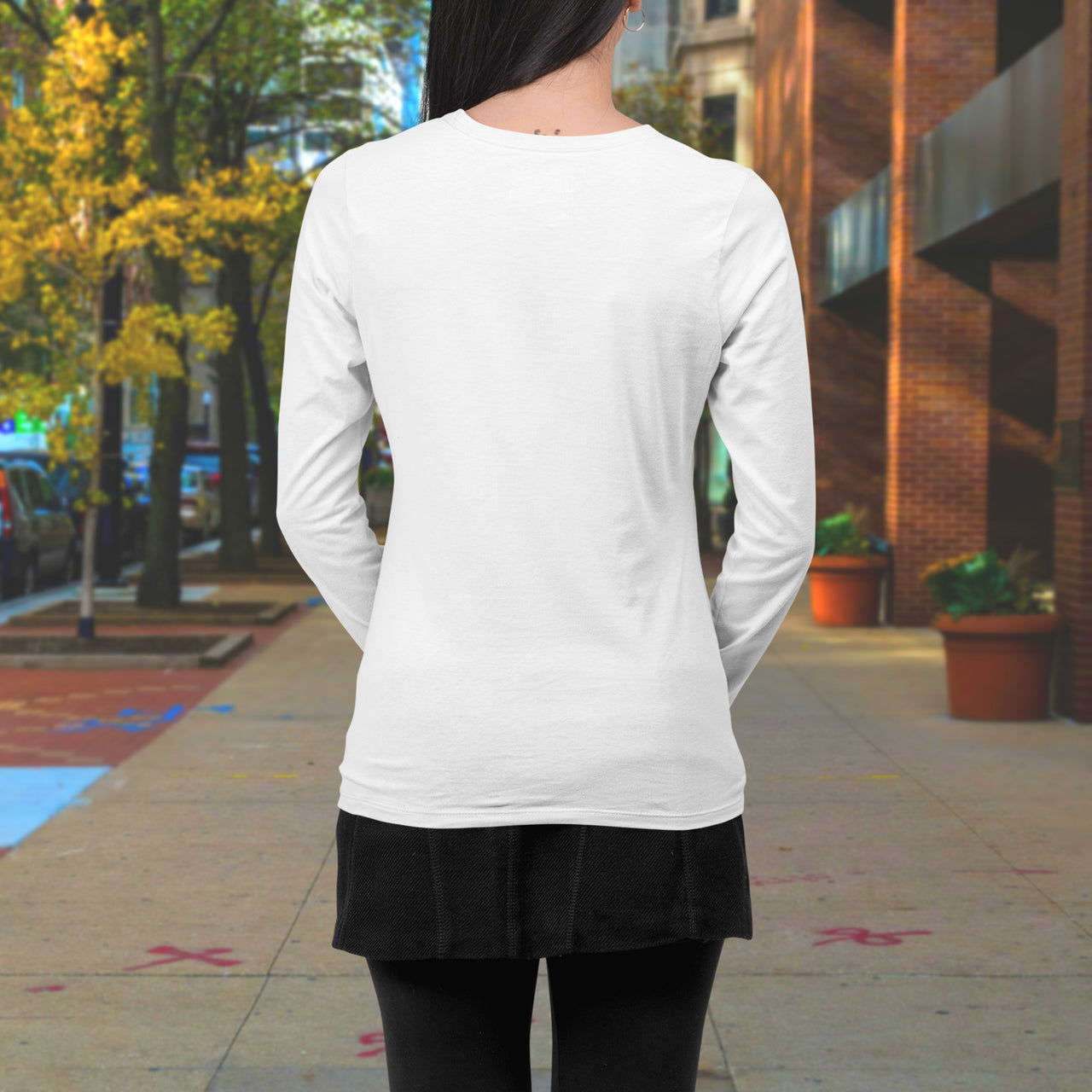 Bella+Canvas Adult Unisex Long-Sleeve T-Shirt, Walk on Water Woman