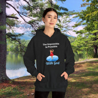 Gildan Adult Unisex Hoodie, Walk on Water Woman