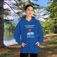 Gildan Adult Unisex Hoodie, Walk on Water Woman