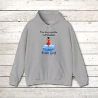 Gildan Adult Unisex Hoodie, Walk on Water Woman