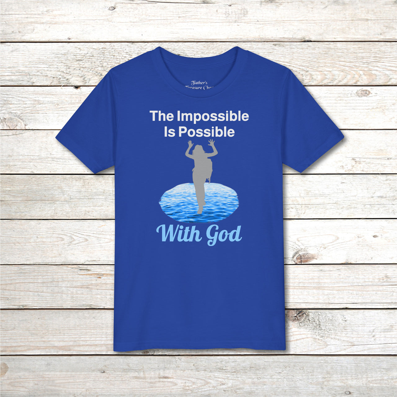 Bella+Canvas Youth Unisex T-Shirt, Walk on Water Girl
