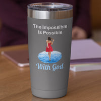 20oz faith-based stainless steel tumbler with 