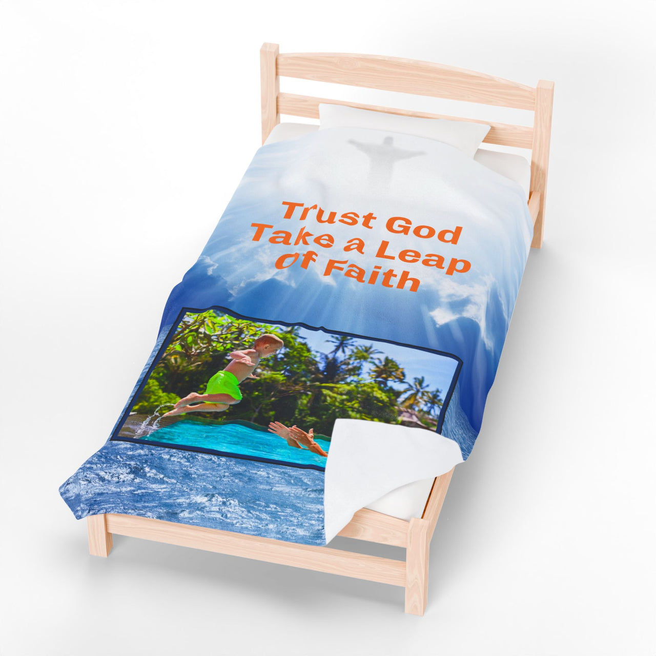 Premium Plush Velveteen Blanket, Leap of Faith
