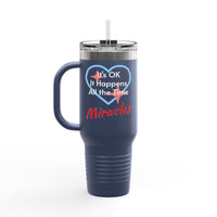 Polar Camel Travel Mug - 40oz Stainless Steel, Miracles Happen