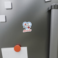 Vinyl die-cut magnet with 